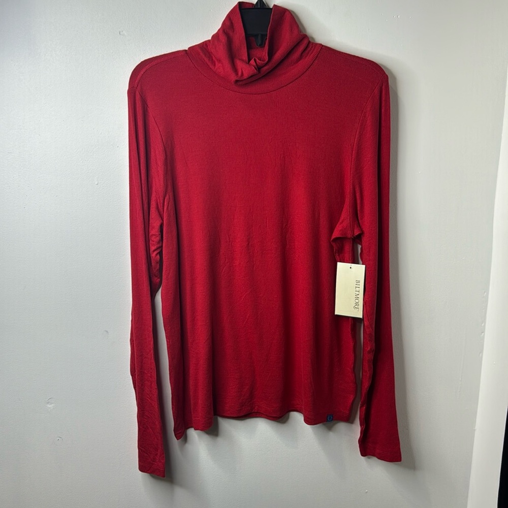 New Red Turtleneck Shirt